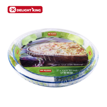 Value Pack Borosilikat Cam Bakeware Pasta Tavaları Seti